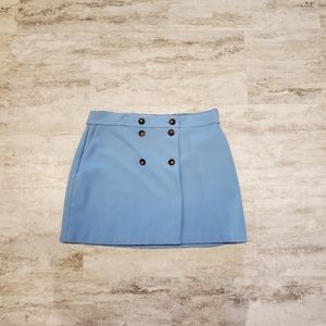 Boden Blue Wool Skirt